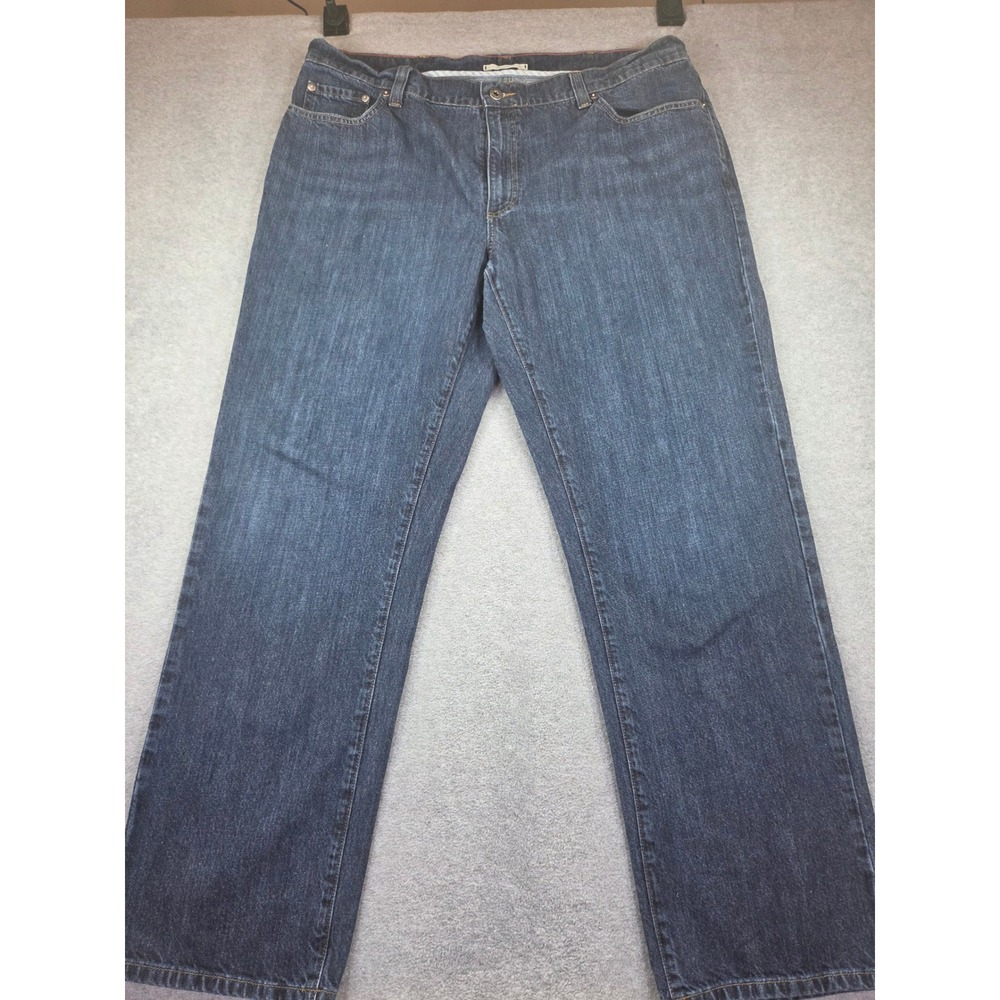 L.L. Bean Classic Fit 1912 Denim Jeans Mens 40x32 Dark Wash 100% Cotton